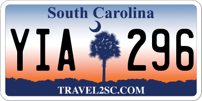 SC license plate YIA296