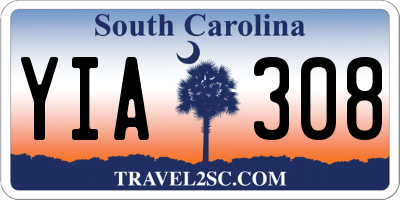 SC license plate YIA308