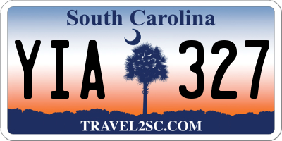 SC license plate YIA327