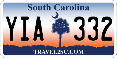 SC license plate YIA332