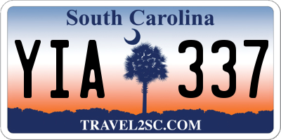 SC license plate YIA337