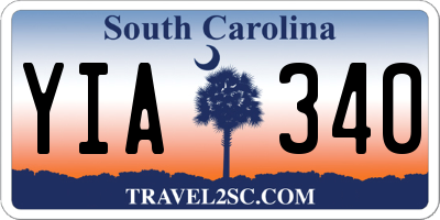 SC license plate YIA340