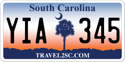 SC license plate YIA345