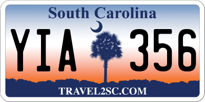 SC license plate YIA356