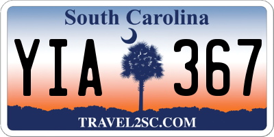 SC license plate YIA367