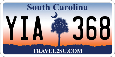 SC license plate YIA368