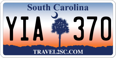 SC license plate YIA370
