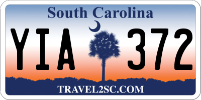 SC license plate YIA372