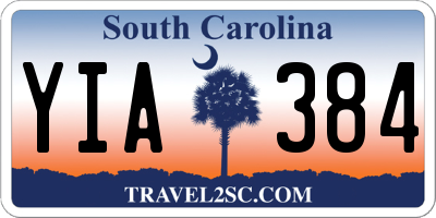 SC license plate YIA384