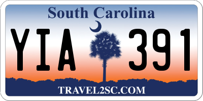 SC license plate YIA391
