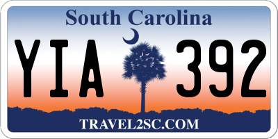 SC license plate YIA392