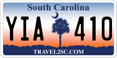 SC license plate YIA410