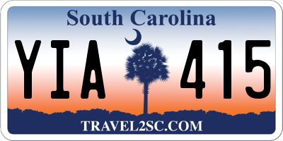 SC license plate YIA415