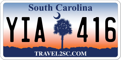 SC license plate YIA416
