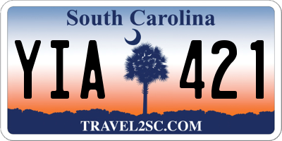 SC license plate YIA421