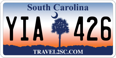 SC license plate YIA426