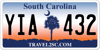 SC license plate YIA432