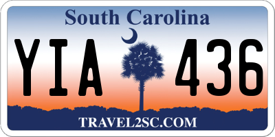 SC license plate YIA436