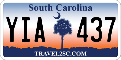 SC license plate YIA437