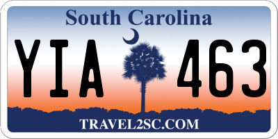 SC license plate YIA463
