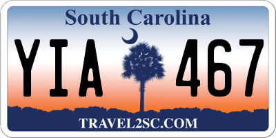 SC license plate YIA467