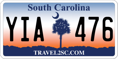 SC license plate YIA476