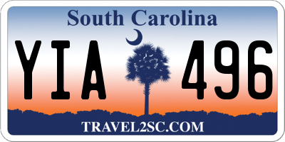 SC license plate YIA496