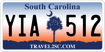 SC license plate YIA512