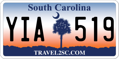 SC license plate YIA519