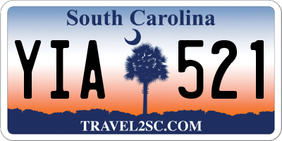 SC license plate YIA521