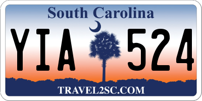 SC license plate YIA524