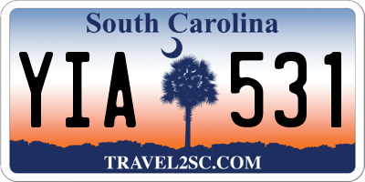 SC license plate YIA531