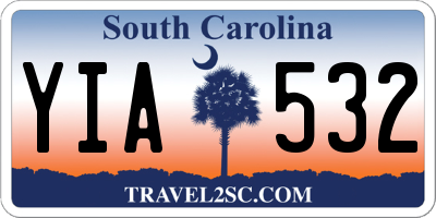 SC license plate YIA532