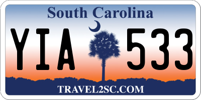 SC license plate YIA533
