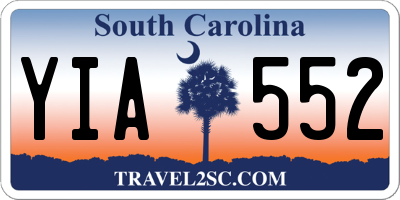 SC license plate YIA552