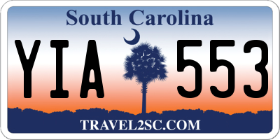 SC license plate YIA553