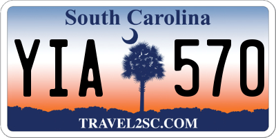 SC license plate YIA570
