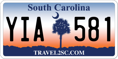 SC license plate YIA581