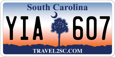 SC license plate YIA607