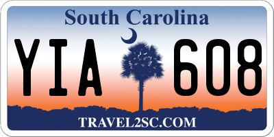 SC license plate YIA608