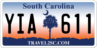 SC license plate YIA611