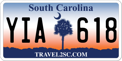 SC license plate YIA618
