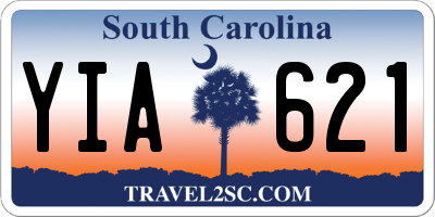 SC license plate YIA621