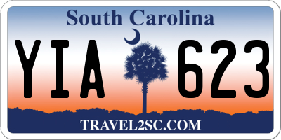 SC license plate YIA623
