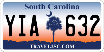SC license plate YIA632