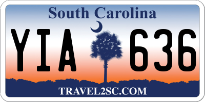 SC license plate YIA636
