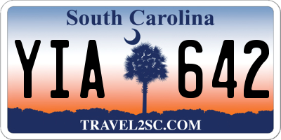 SC license plate YIA642