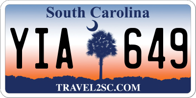 SC license plate YIA649