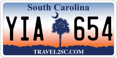 SC license plate YIA654