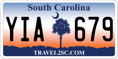 SC license plate YIA679
